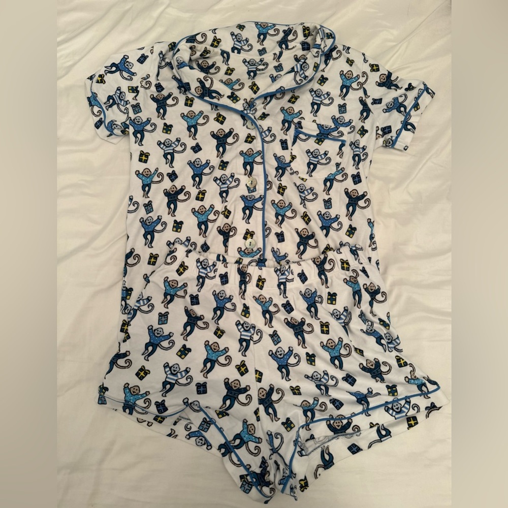 Roller rabbit discontinued monkey nights Hanukkah pjs.